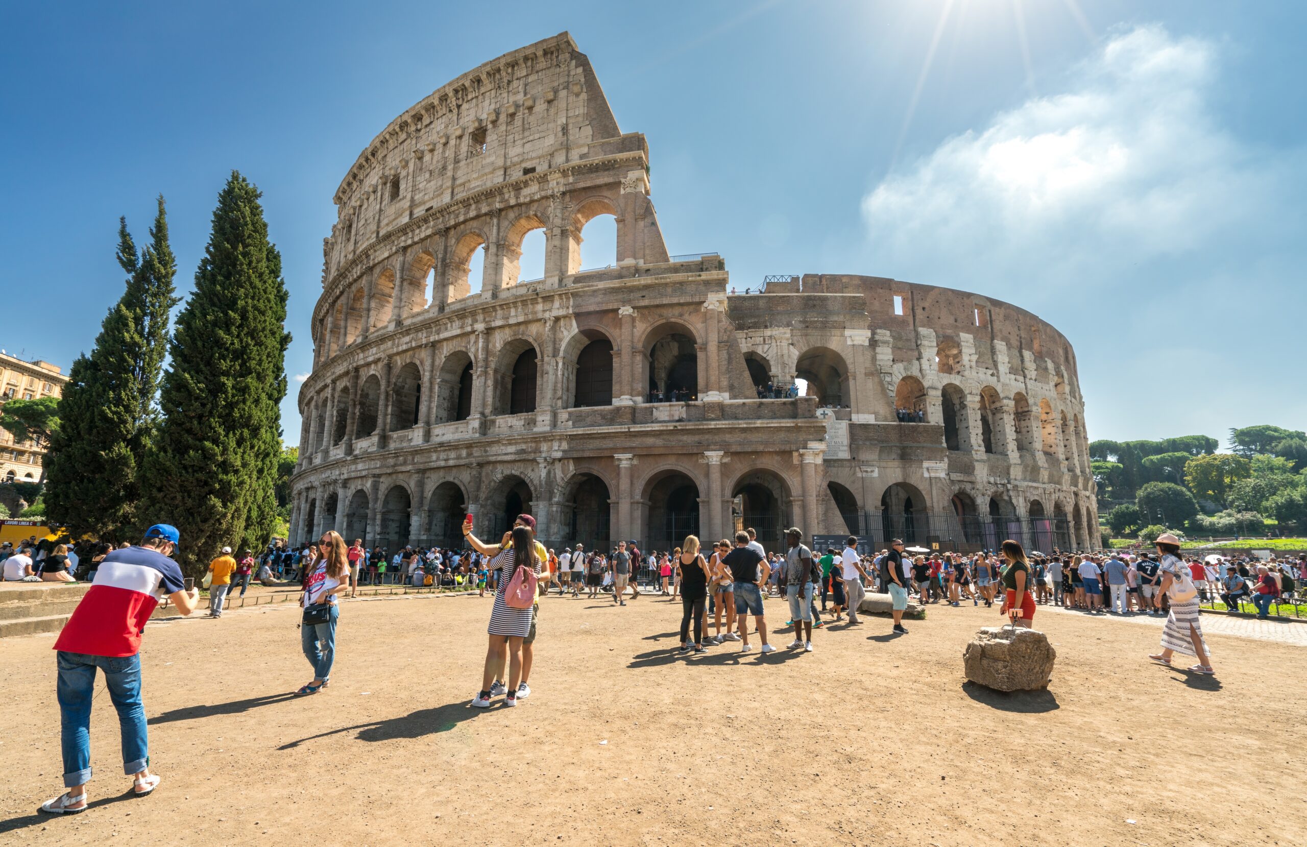 Go Rome City Tours - Sunset & Aperitivo in a vintage Fiat 500 - Colosseum Tour