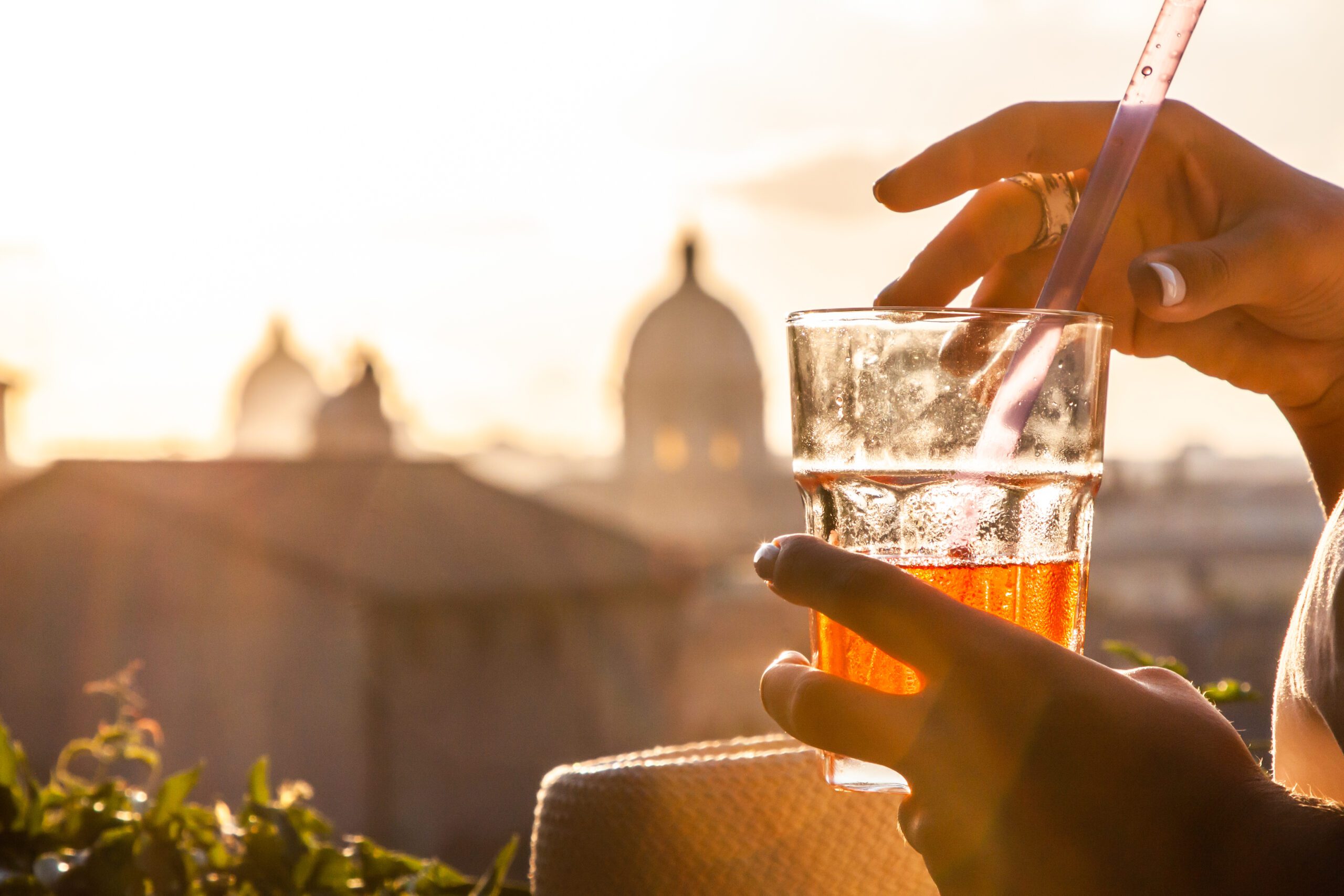 Rome Tour and sunset & aperitivo in vintage fiat 500