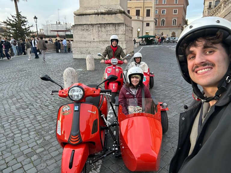vespa sidecar rome tour