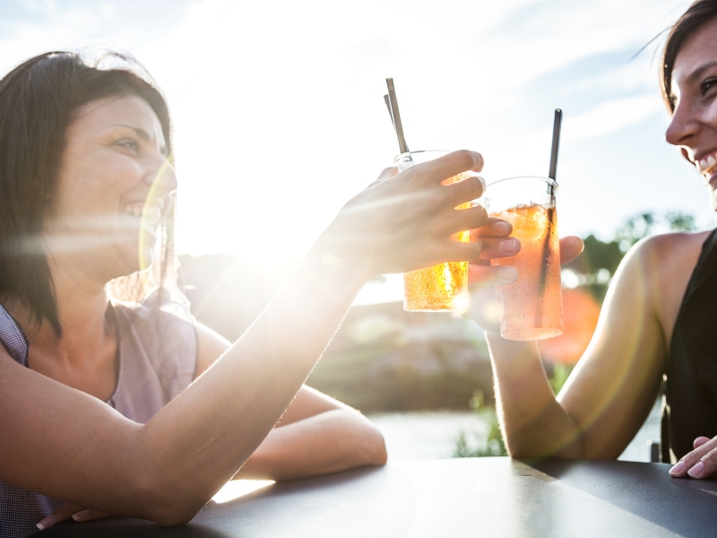 Enjoying an Aperitif in a Sidecar Rome City Tours